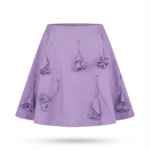 Purple Skirt with Roses