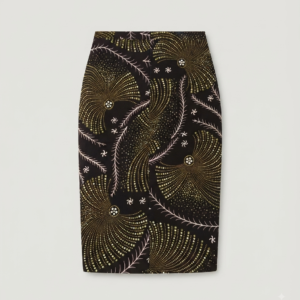 Straight-cut Ankara Skirt