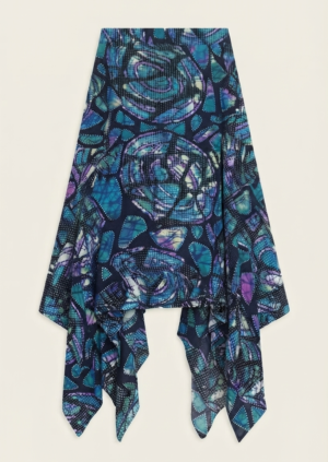 Ankara Blue Blast Skirt