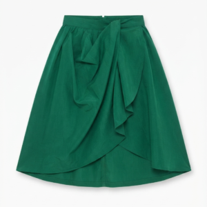 Green Skirt with Drape