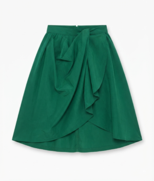 Green Skirt with Drape