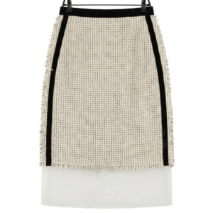 Tweed Side-tape Skirt