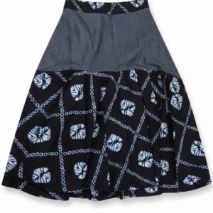 MINED Ankara Denim Skirt